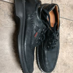 ECCO black leather lace up oxfords size 11